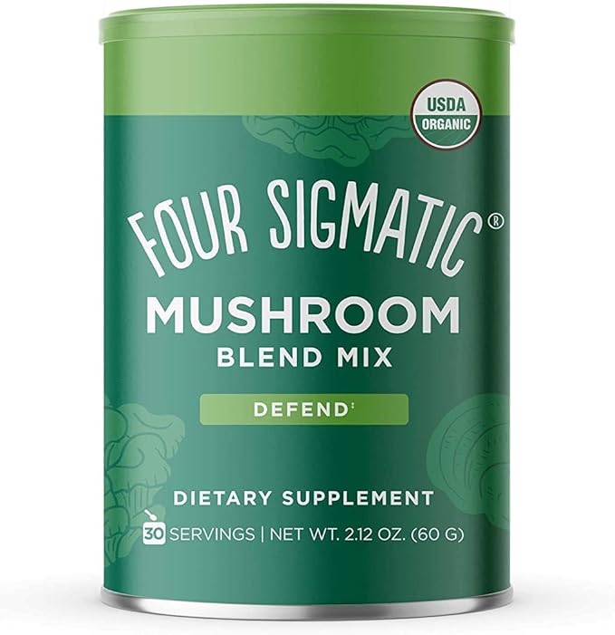 Four Sigma Mushroom Blend Powder, Defend Mix, 60 grams