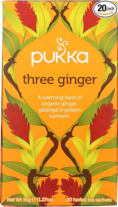 Pukka Herbs - Organic Herbal Tea Three Ginger - 20 Tea Bags