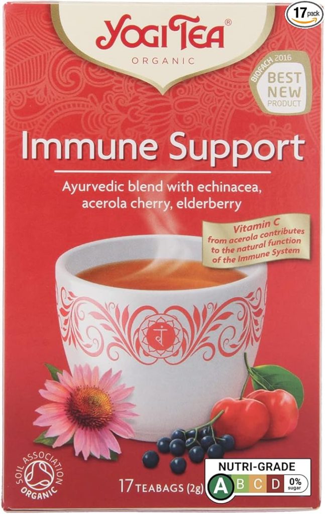 Yogi Tea Immune Support Organic Herbal Tea, 17 x 2g