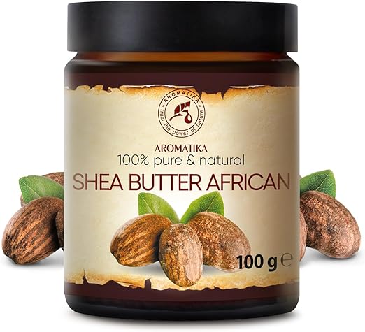 African Shea Butter 100g (Refined) - 100% Natural & Pure Shea Butter - Ghana - Best for Hair - Skin - Nail - Lip - Face - Body - Great for Beauty - Massage - Wellness - Karite Shea Butter