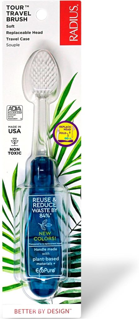 Radius Tour Travel Toothbrush Blue, 187 g