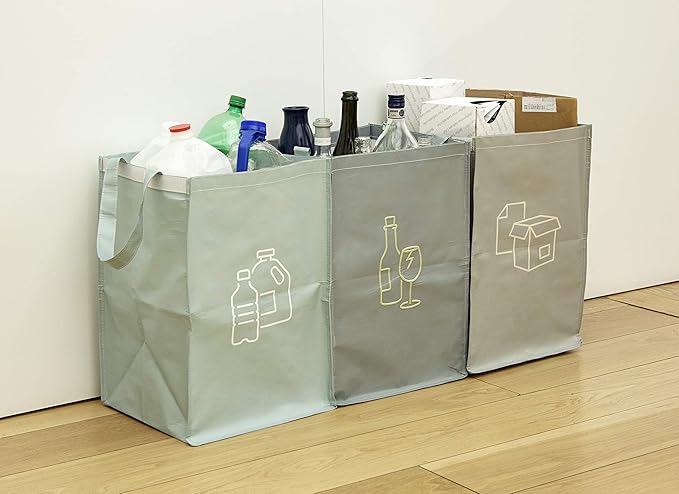 Kikkerland - 3 Bags for Recycling Stations S/3