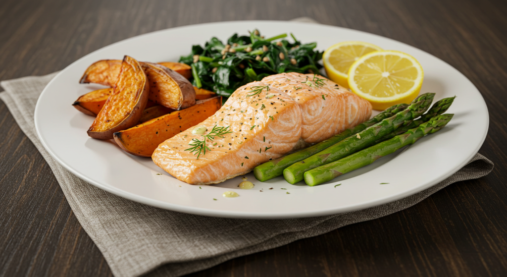 10 Anti-Inflammation Recipes That Will Nourish Your Body & Soothe Your Gut Wild salmon provides EPA and DHA—essential fats that reduce inflammation and support neurological health. When paired with leafy greens and fermented vegetables, this meal becomes a triple-threat against inflammation.